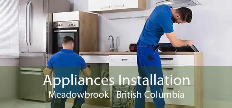 Appliances Installation Meadowbrook - British Columbia