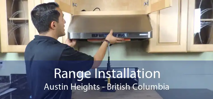 Range Installation Austin Heights - British Columbia